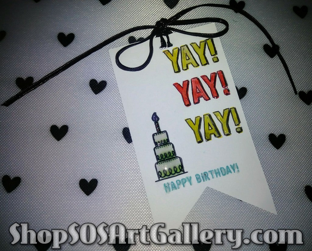 BIRTHDAY: Handcrafted Greeting Card by Kathryn McHenry