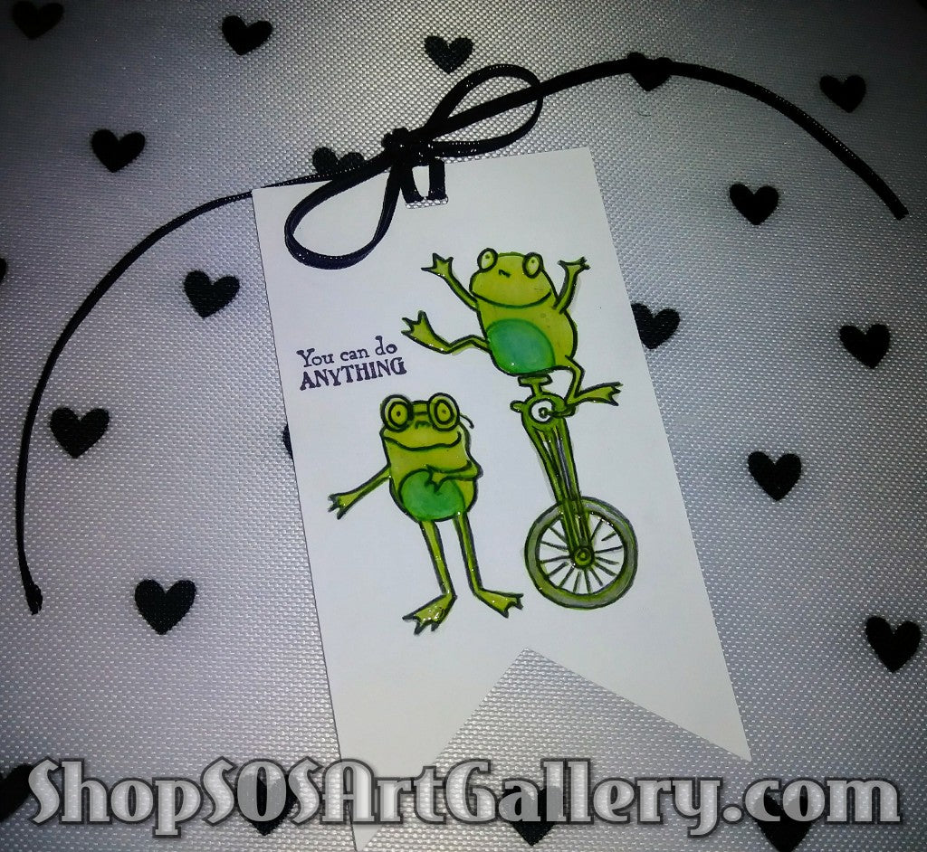 ENCOURAGEMENT: You Can Do Anything Handcrafted Greeting Card by Kathryn McHenry