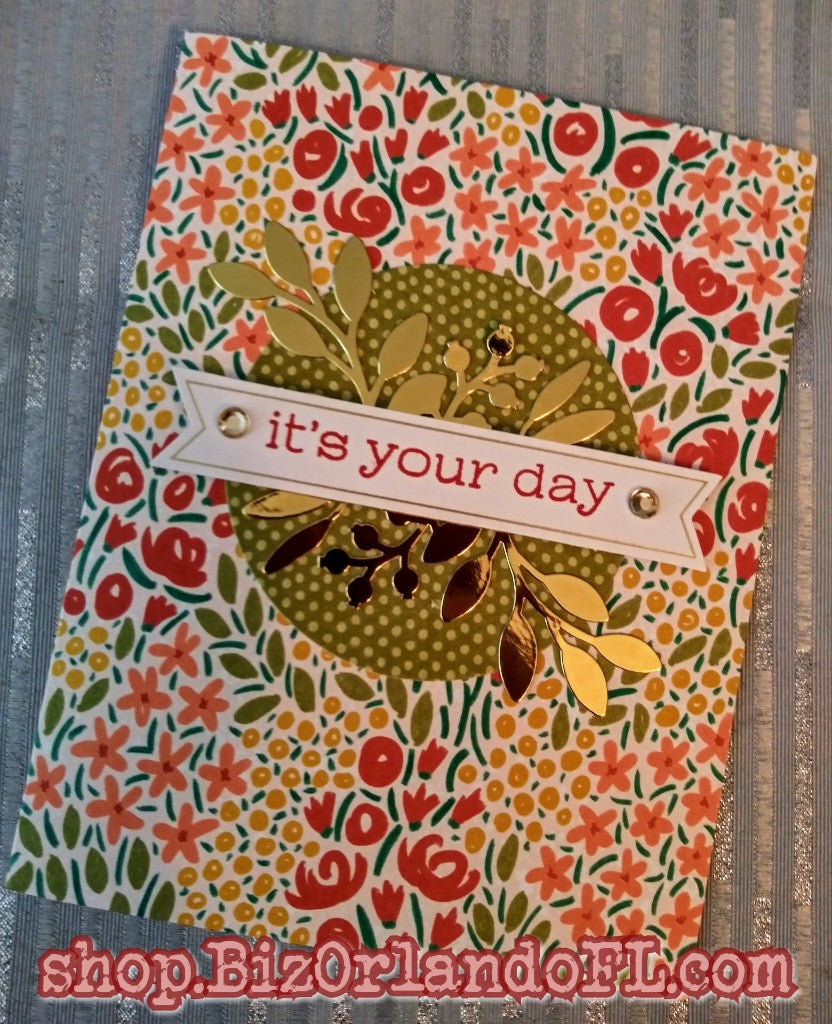BIRTHDAY: It's Your Day Handcrafted Greeting Card by Kathryn McHenry