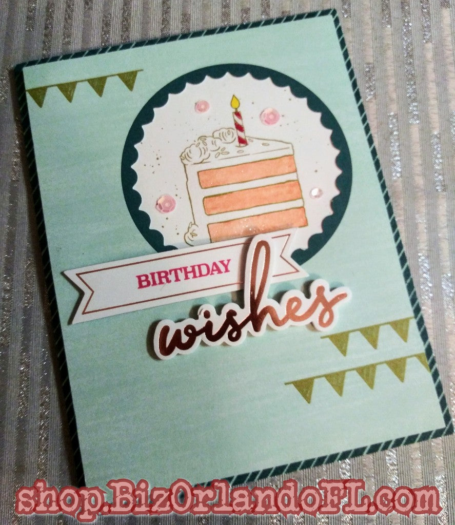 BIRTHDAY: Birthday Wishes Handcrafted Greeting Card by Kathryn McHenry