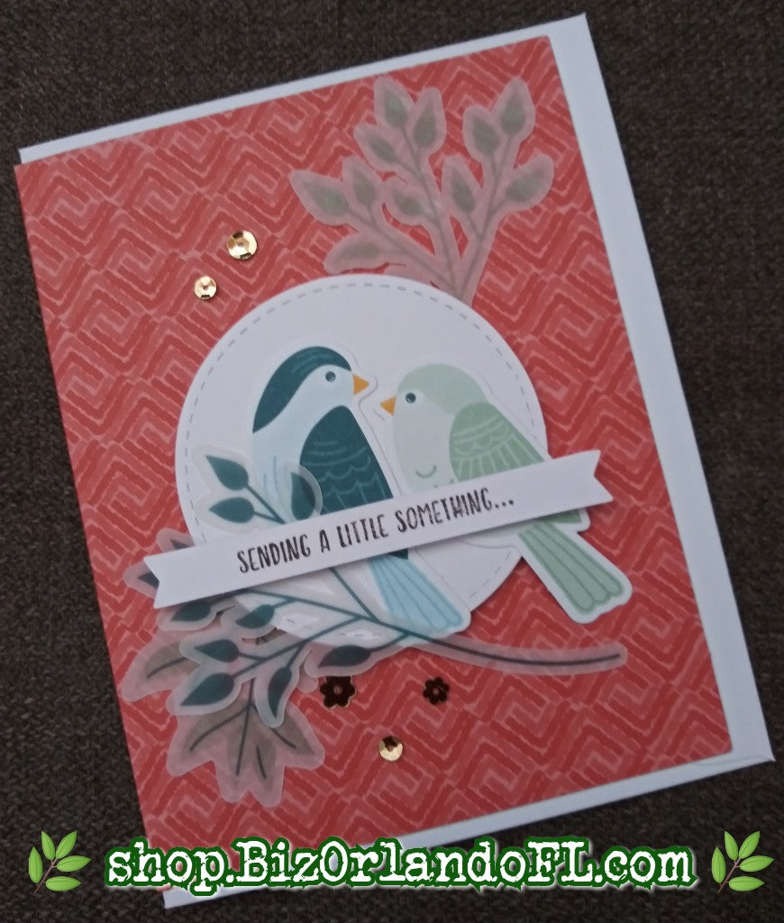 ALL OCCASION: Sending A Little Something Handcrafted Greeting Card by Kathryn McHenry