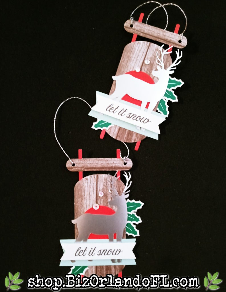 HOLIDAY: Handstamped & Embellished Gift Tag Sets of 2 by Kathryn McHenry