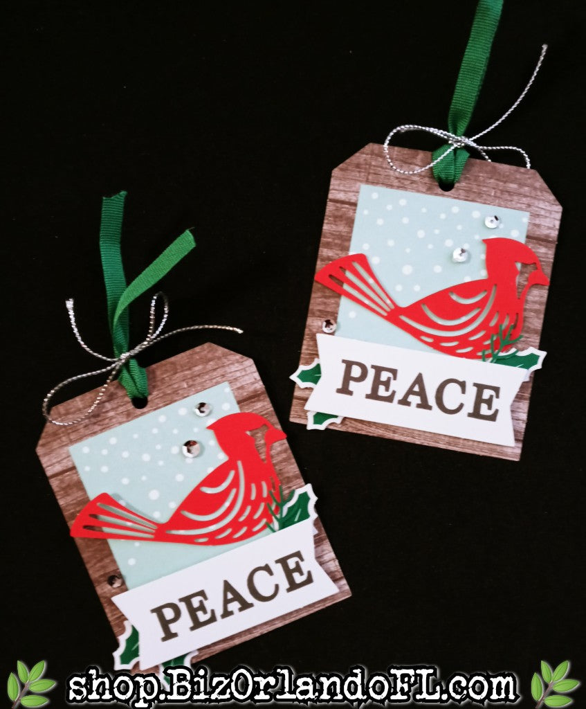 HOLIDAY: Handcrafted & Embellished Gift Tag Sets of 2 by Kathryn McHenry