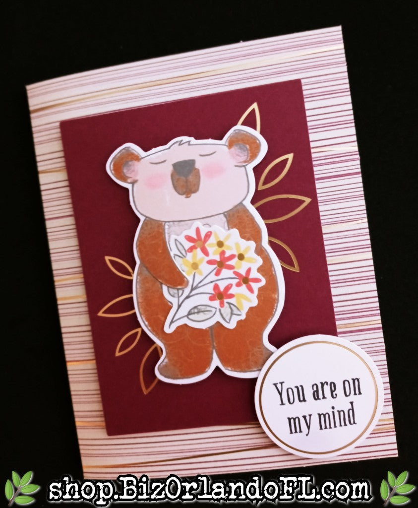 THINKING OF YOU: Thinking Of You Handmade Greeting Card by Kathryn McHenry