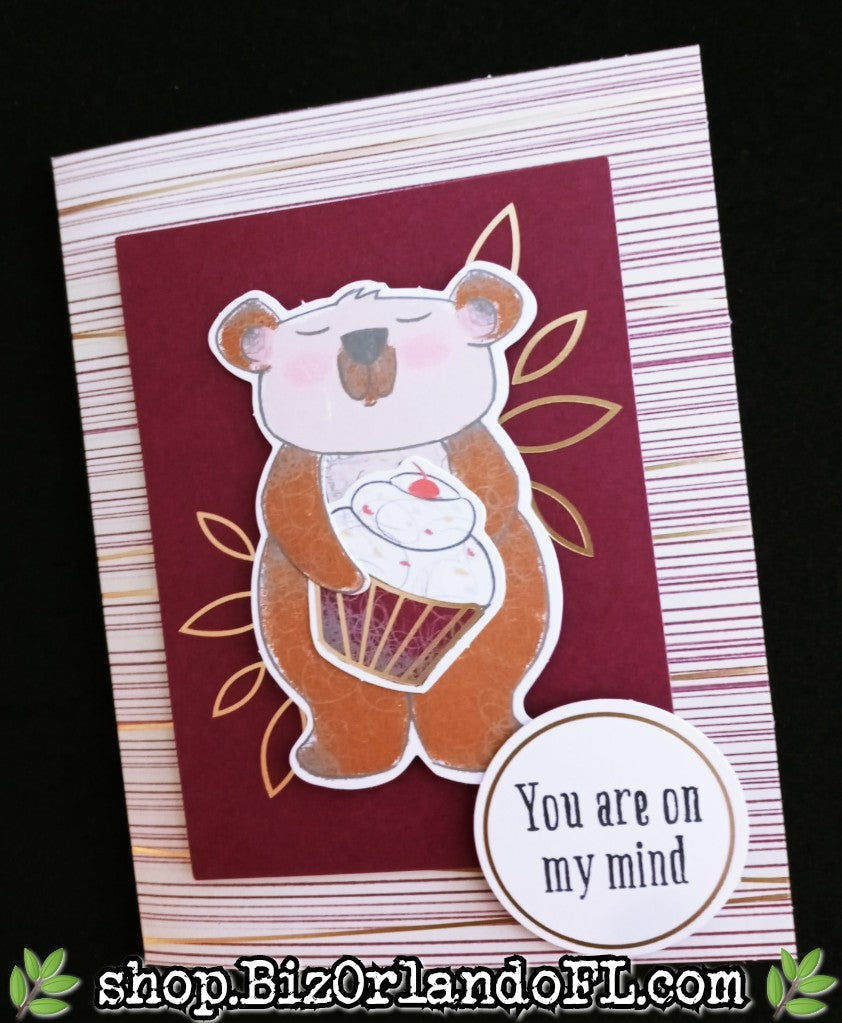 THINKING OF YOU: Thinking Of You Handmade Greeting Card by Kathryn McHenry