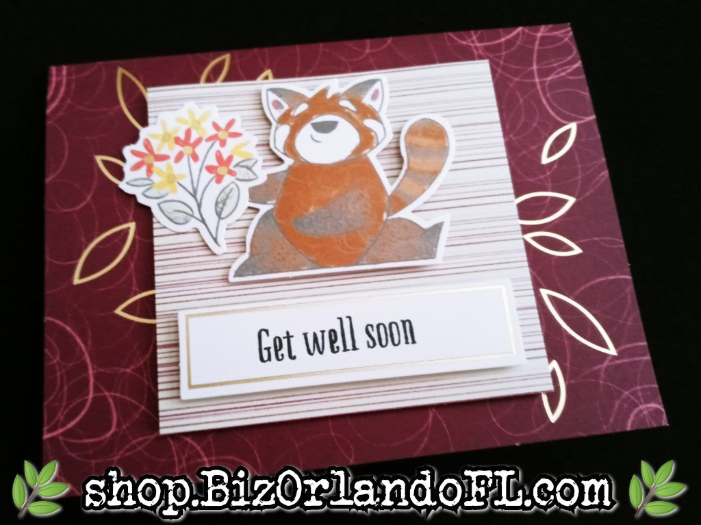 GET WELL SOON: Handmade Greeting Card by Kathryn McHenry