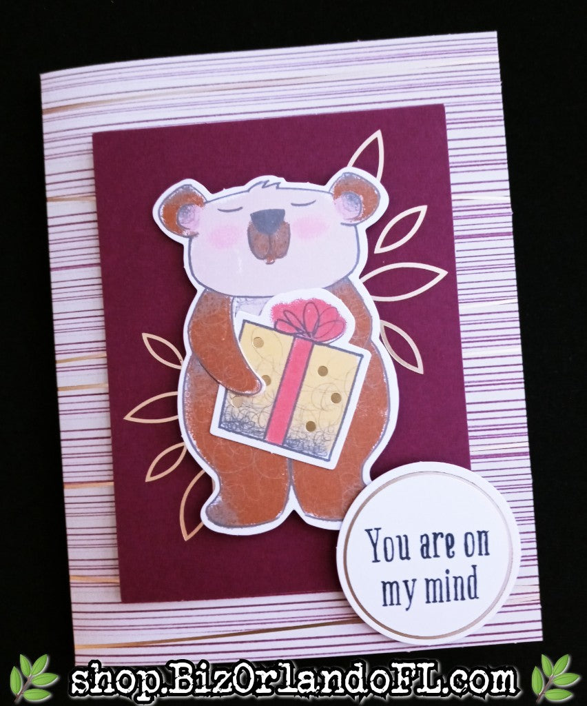 THINKING OF YOU: Thinking Of You Handmade Greeting Card by Kathryn McHenry