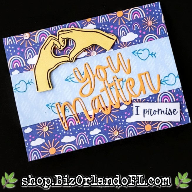 ENCOURAGEMENT: You Matter, I Promise Handcrafted Greeting Card By Kathryn McHenry