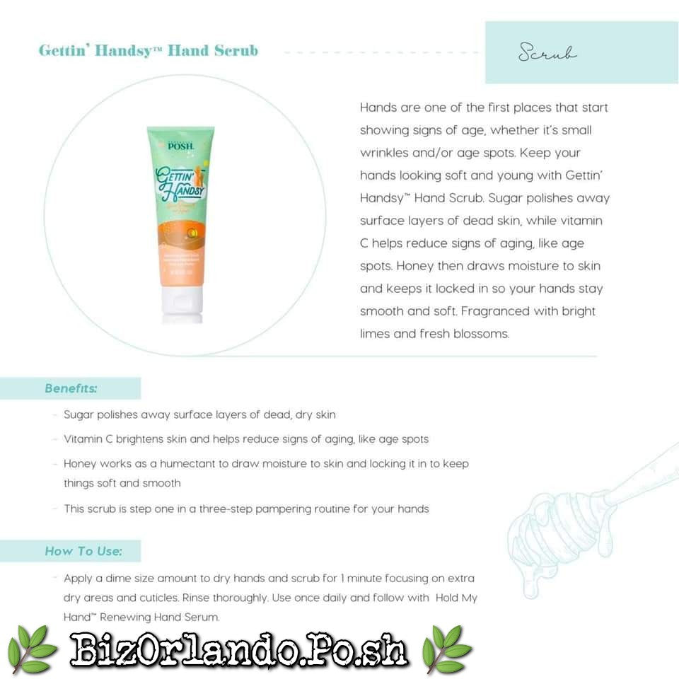 PERFECTLY POSH: Gettin' Handsy Renewing Hand Scrub