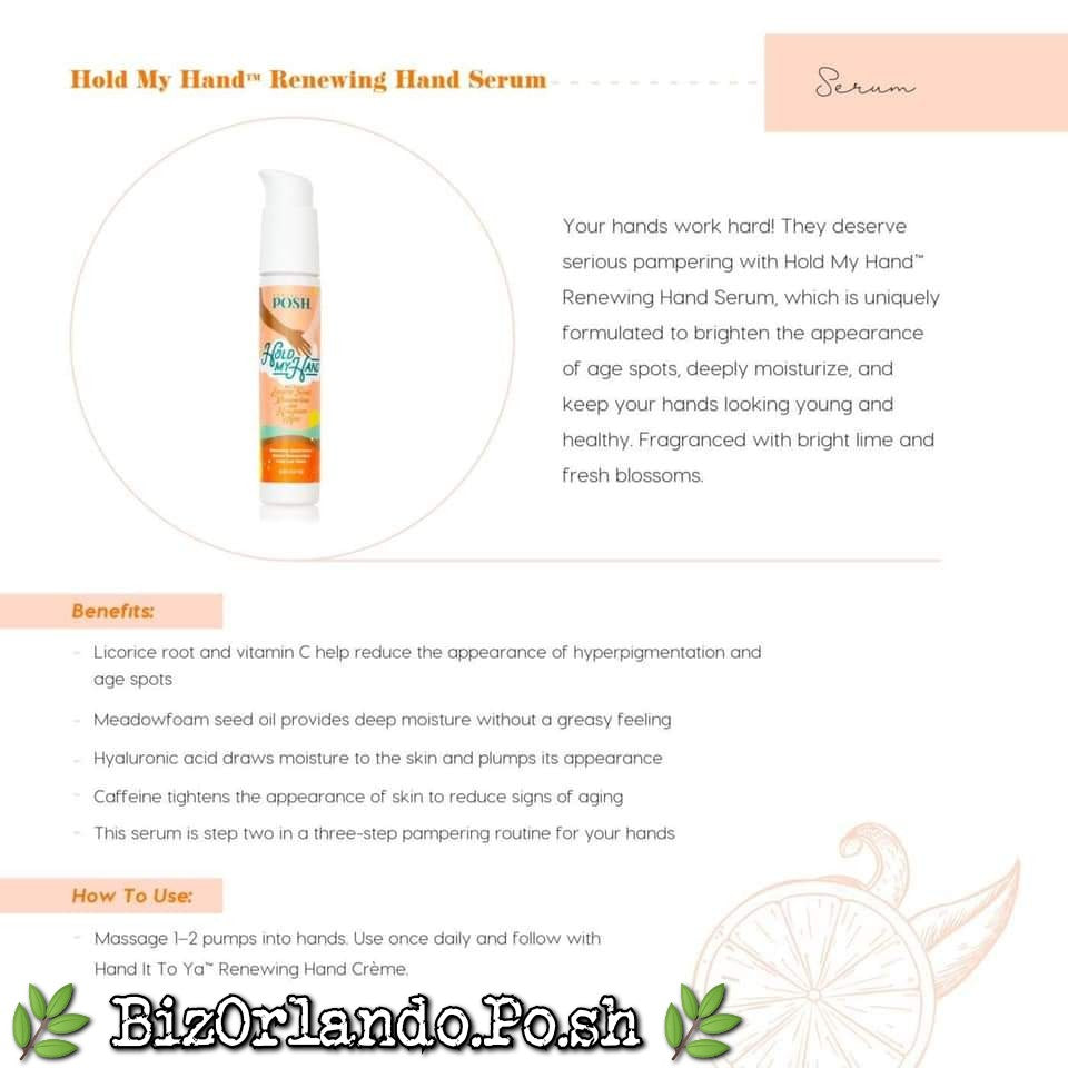 PERFECTLY POSH: Hold My Hand Renewing Hand Serum