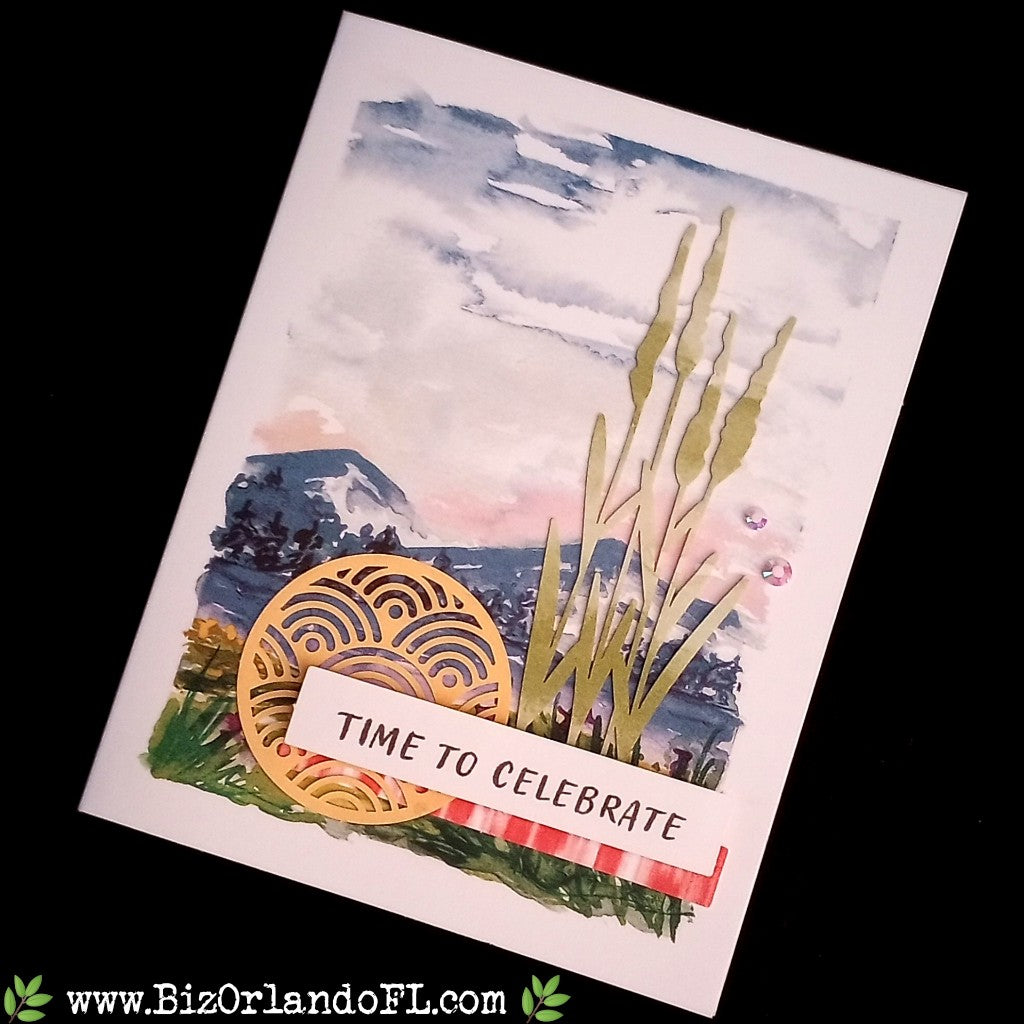 BIRTHDAY: Time To Celebrate Handcrafted Greeting Card by Kathryn McHenry