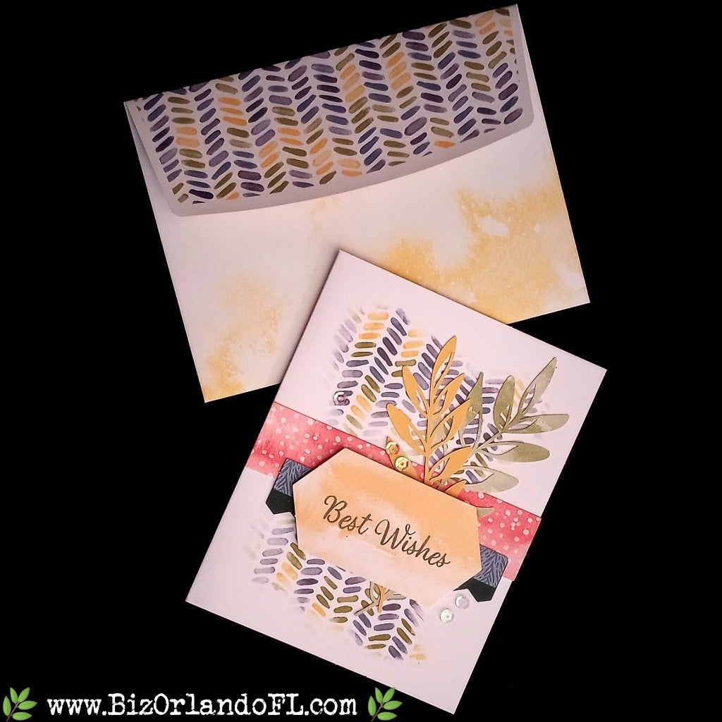 CONGRATS: Best Wishes Handcrafted Greeting Card by Kathryn McHenry