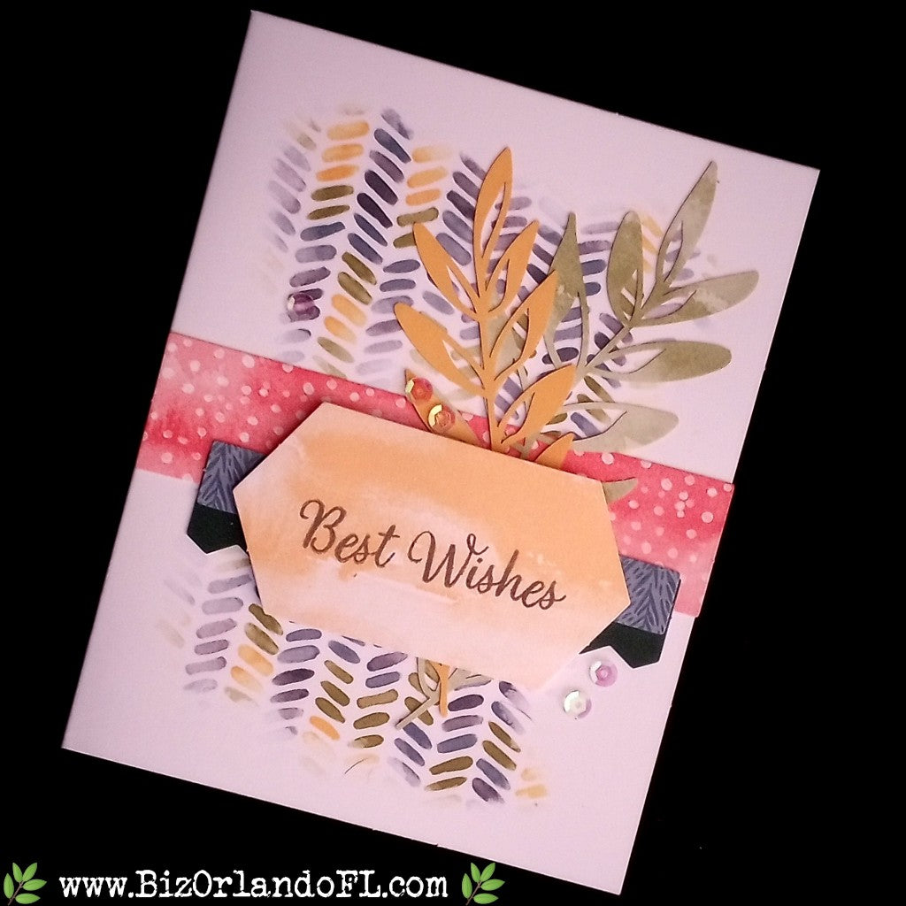 CONGRATS: Best Wishes Handcrafted Greeting Card by Kathryn McHenry