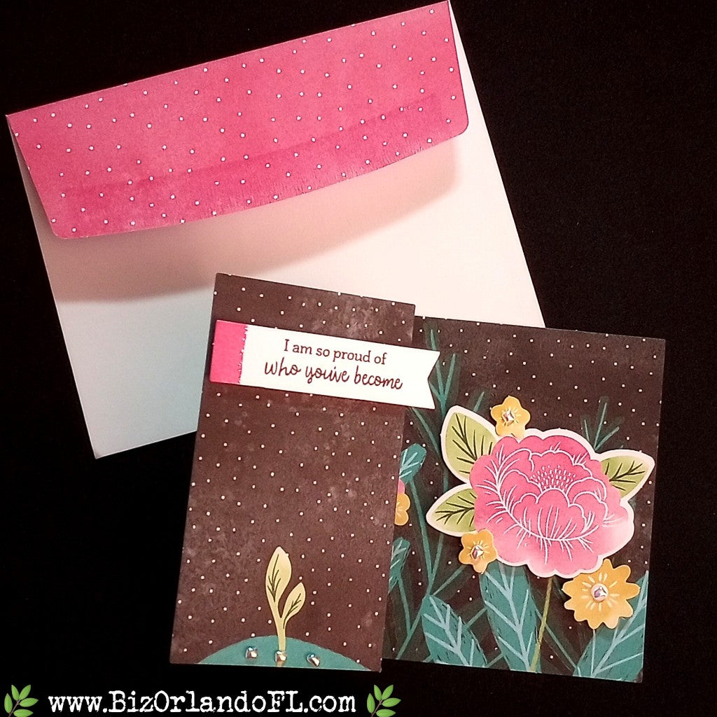 ENCOURAGEMENT: I Am So Proud Of Who You've Become Handcrafted Greeting Card by Kathryn McHenry