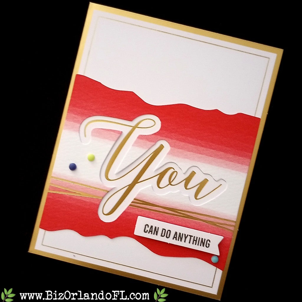 ENCOURAGEMENT: You Can Do Anything Handcrafted Greeting Card by Kathryn McHenry