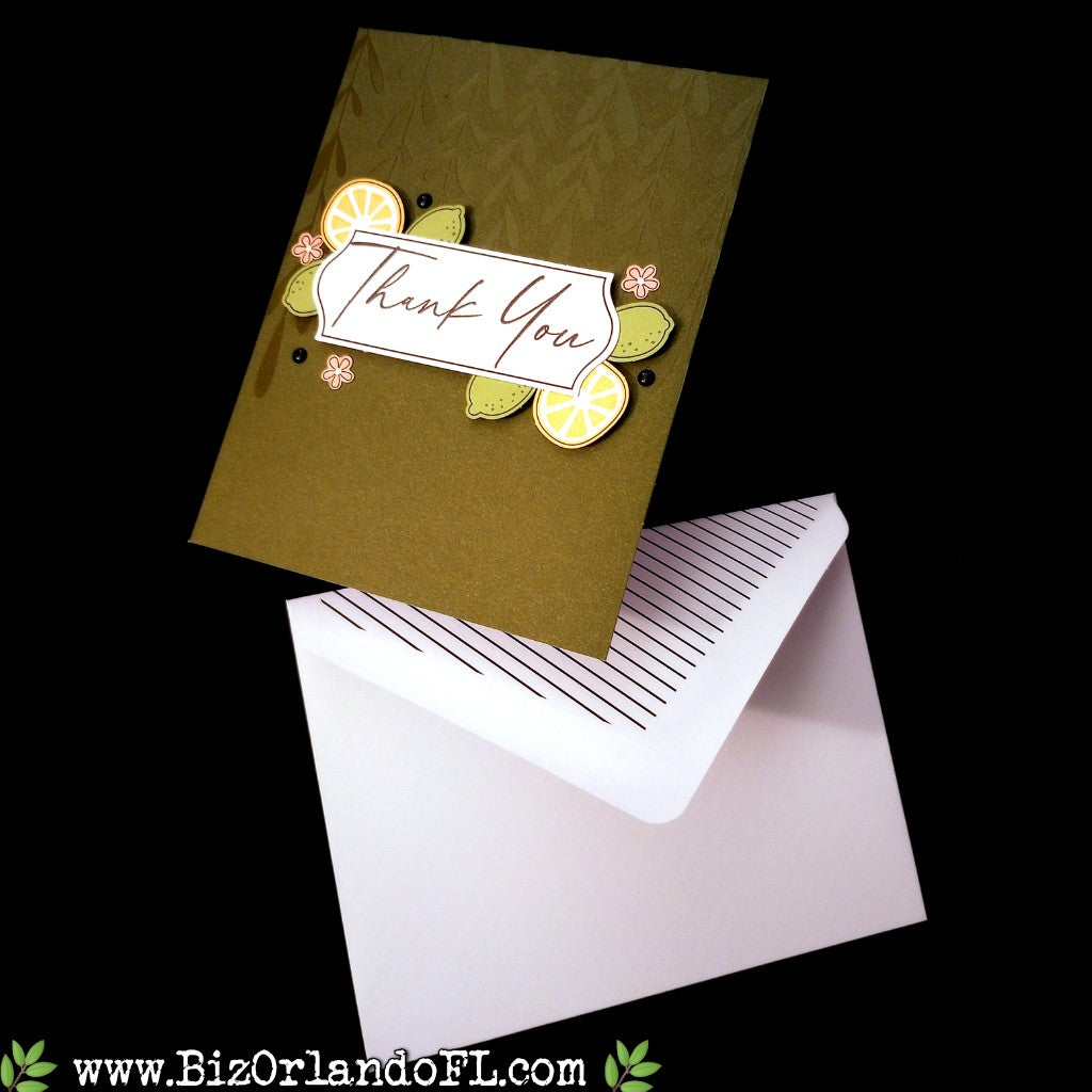 THANK YOU: Thank You Handcrafted Greeting Card by Kathryn McHenry