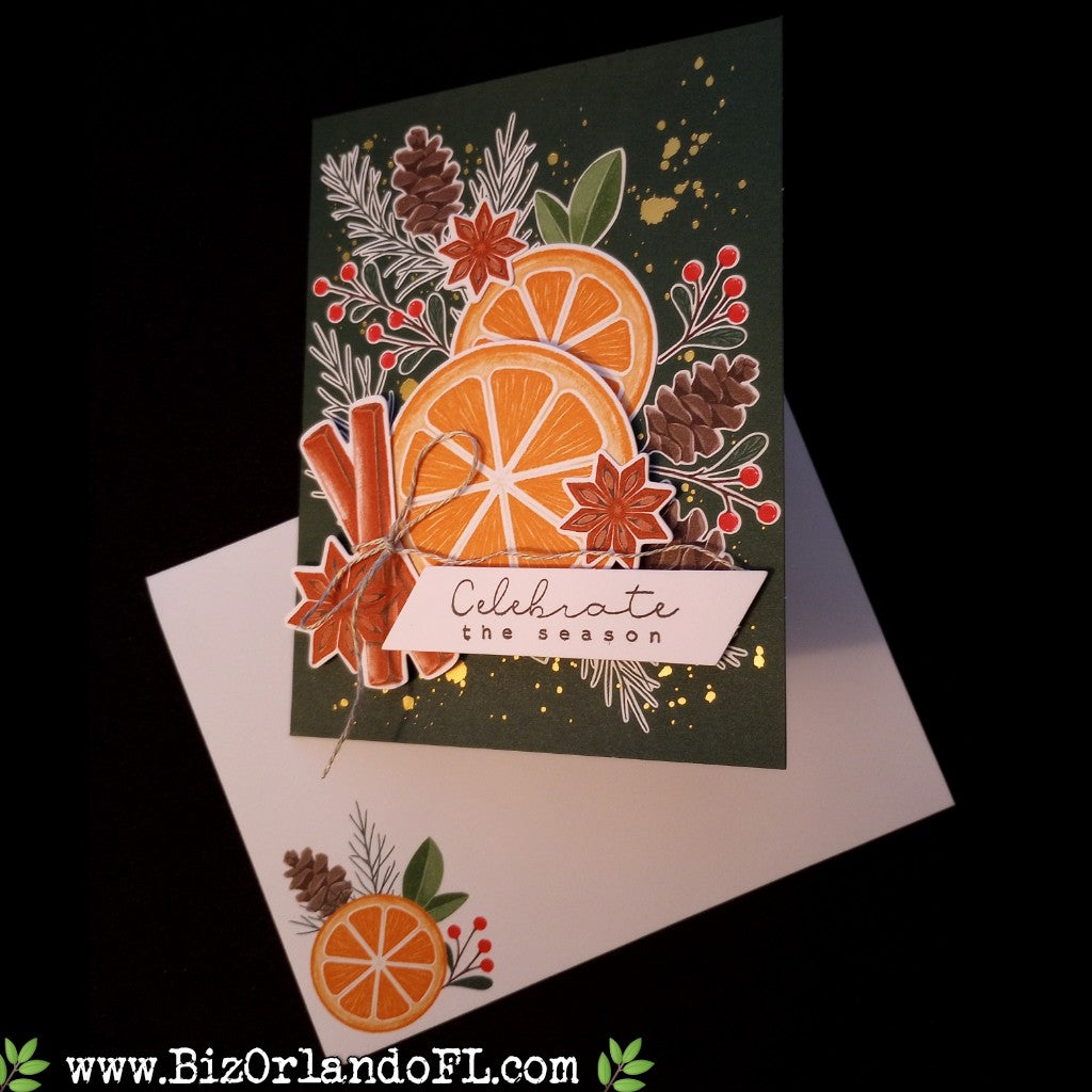 HOLIDAY: Celebrate The Season Handmade Greeting Card by Kathryn McHenry