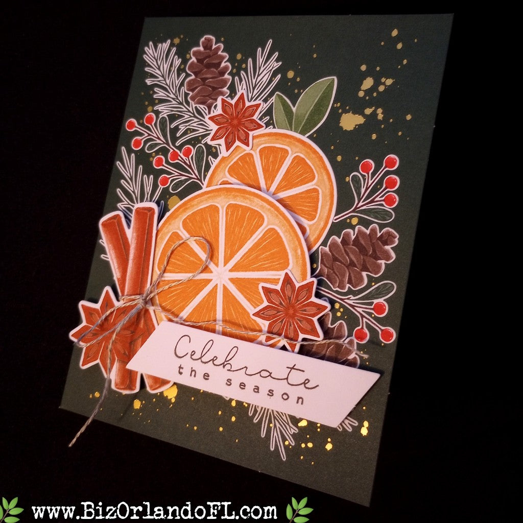 HOLIDAY: Celebrate The Season Handmade Greeting Card by Kathryn McHenry