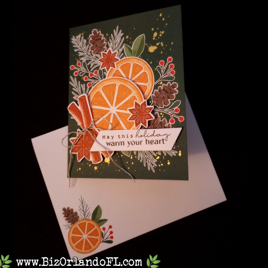 HOLIDAY: May This Holiday Warm Your Heart Handmade Greeting Card by Kathryn McHenry