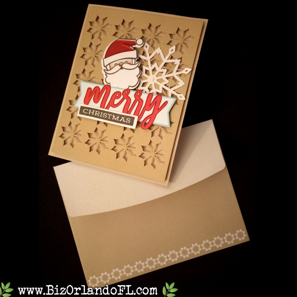 HOLIDAY: Merry Christmas Handmade Greeting Card by Kathryn McHenry