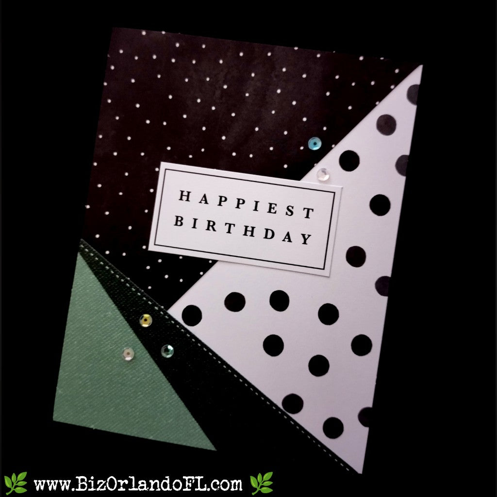 BIRTHDAY: Happiest Birthday Handcrafted Greeting Card by Kathryn McHenry