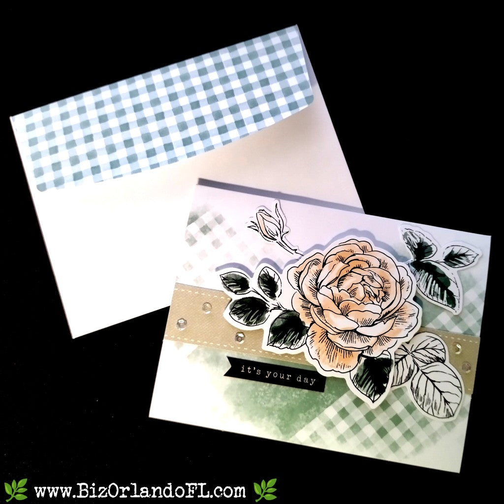 BIRTHDAY: It's Your Day Handcrafted Greeting Card by Kathryn McHenry