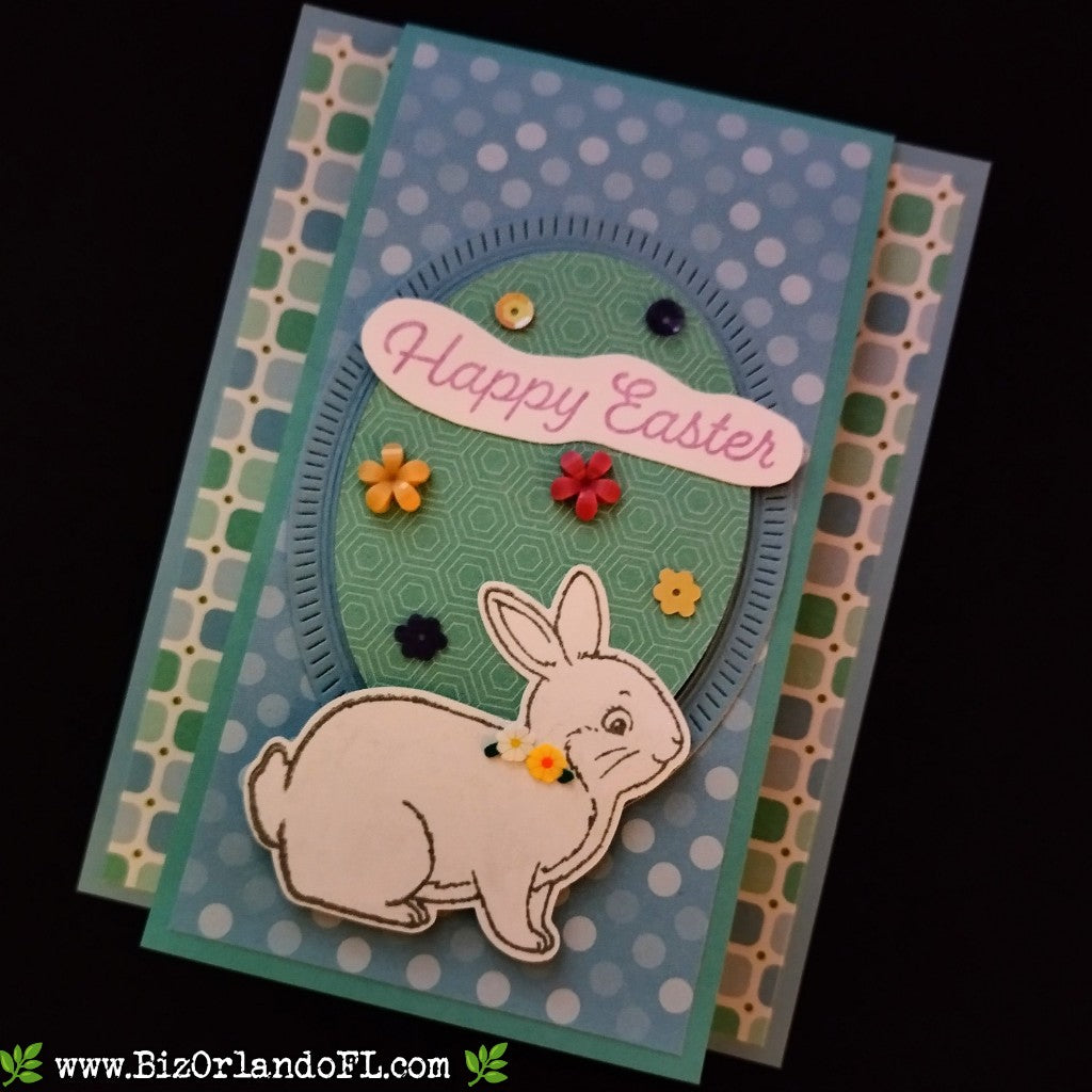 EASTER: Happy Easter Handmade Greeting Card by Kathryn McHenry