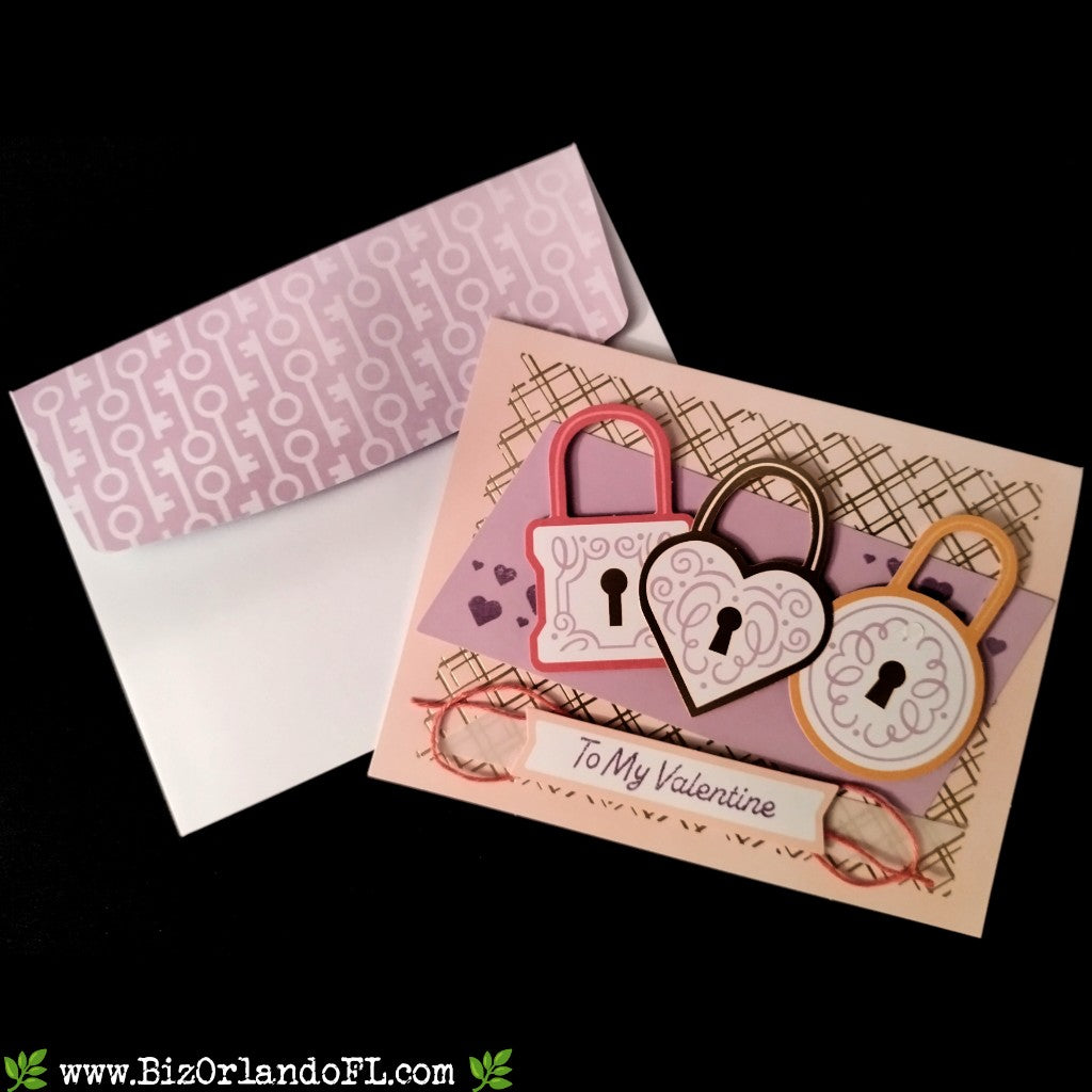 LOVE / ROMANCE: To My Valentine Handmade Greeting Card by Kathryn McHenry