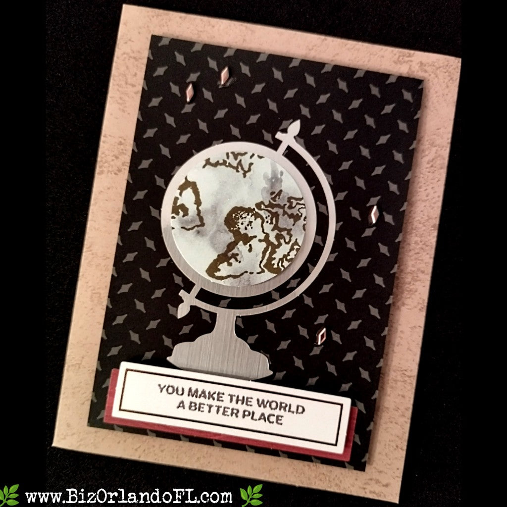 ENCOURAGEMENT: You Make The World A Better Place Handcrafted Greeting Card by Kathryn McHenry
