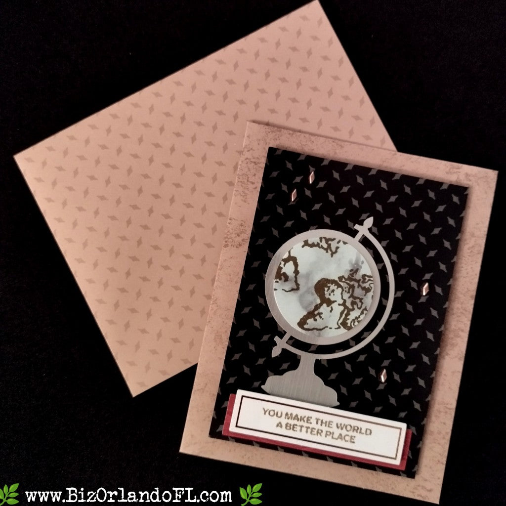 ENCOURAGEMENT: You Make The World A Better Place Handcrafted Greeting Card by Kathryn McHenry