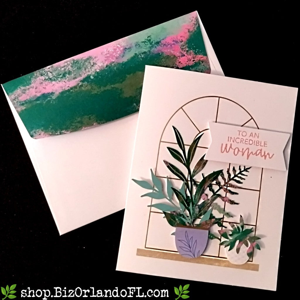 ENCOURAGEMENT: To An Incredible Woman Handcrafted Greeting Card by Kathryn McHenry
