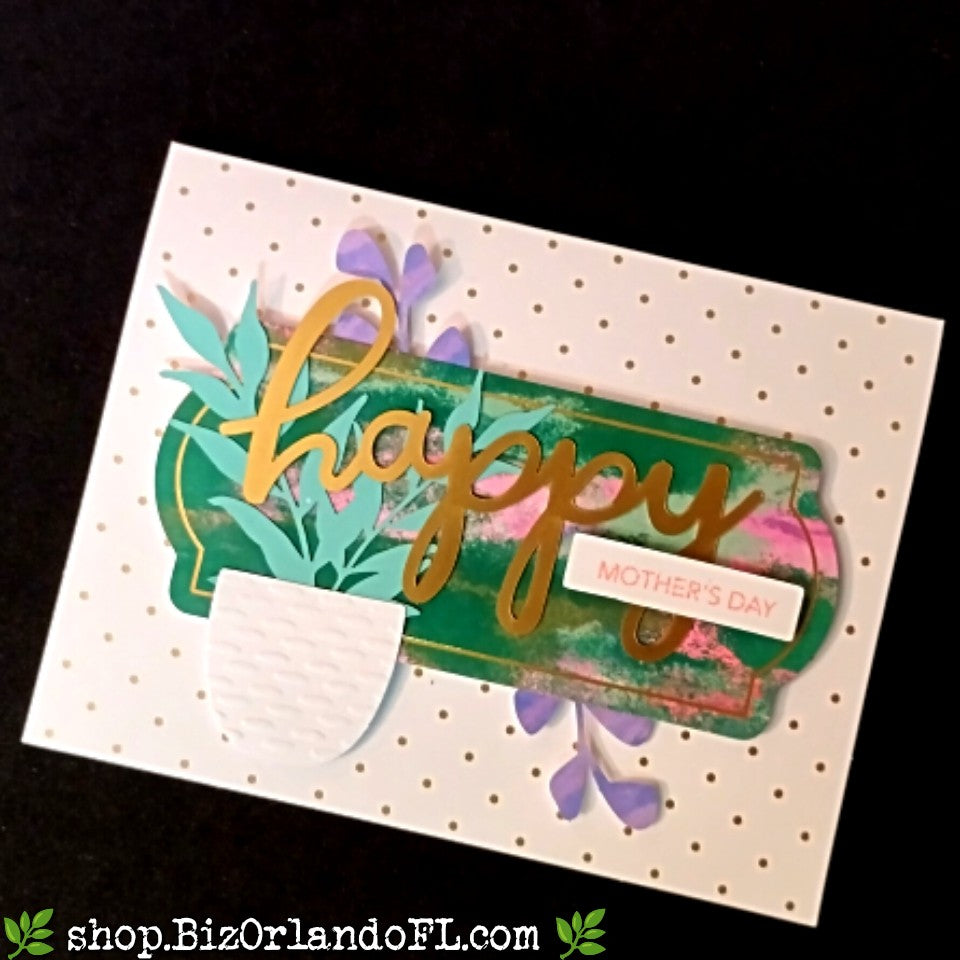 MOTHER'S DAY: Happy Mother's Day Handcrafted Greeting Card by Kathryn McHenry