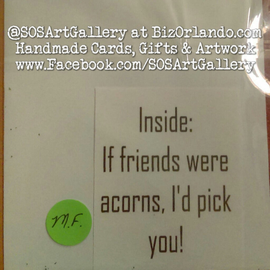 THANKSGIVING: Handmade Greeting Card by Local Artisan