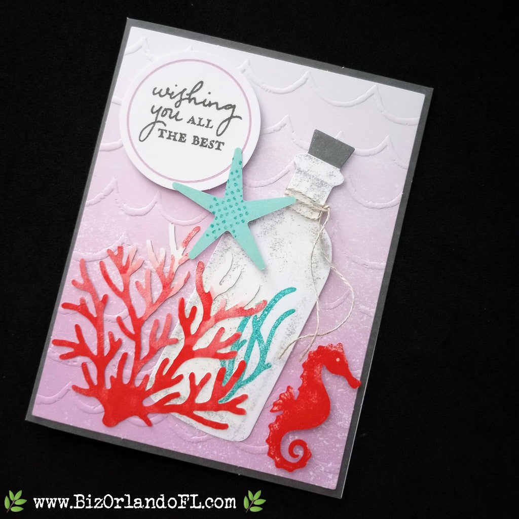 ENCOURAGEMENT: Wishing You All The Best Handcrafted Greeting Card by Kathryn McHenry