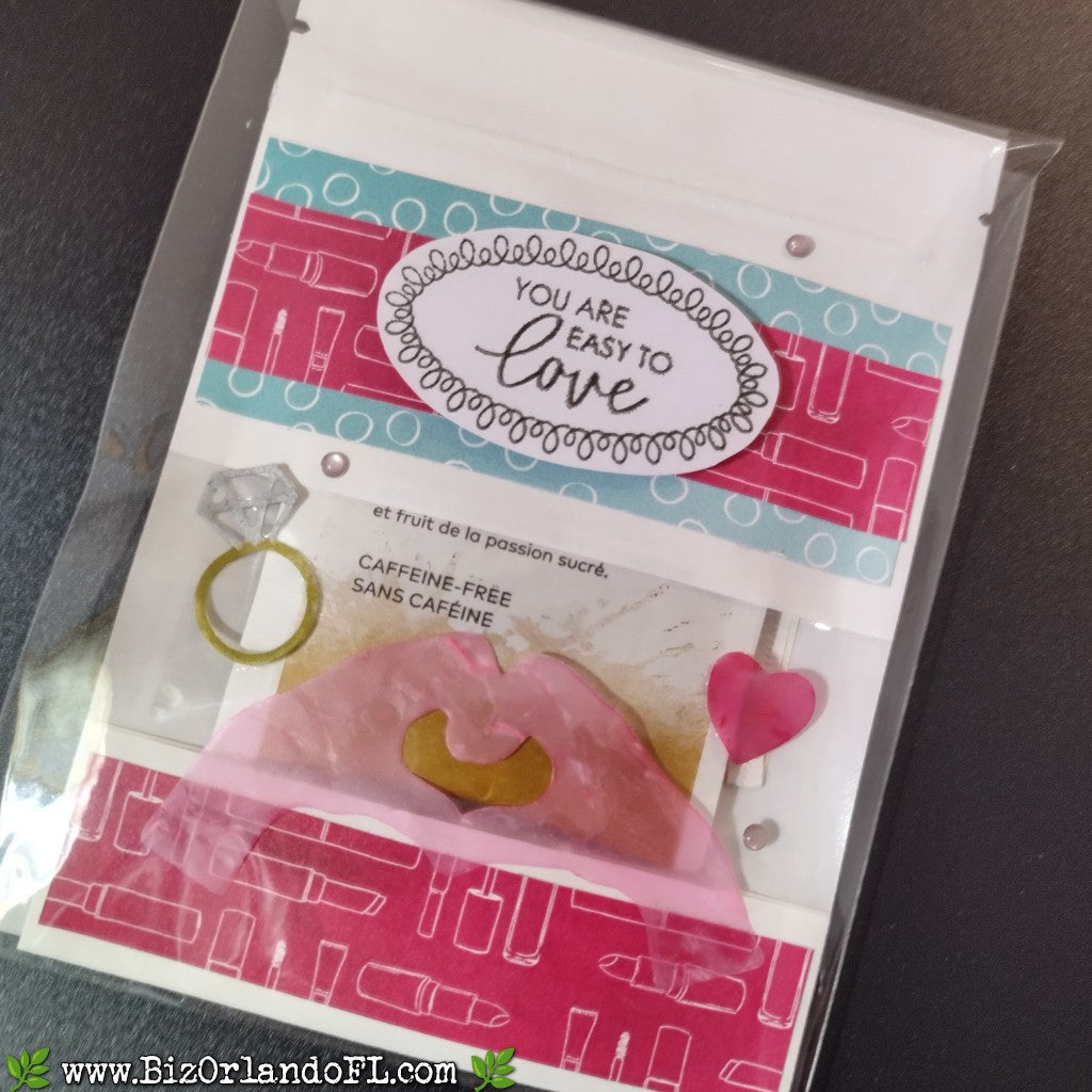 TREAT BAGS: Valentine's Day -- You Are Easy To Love Handcrafted Treat Bag by Kathryn McHenry