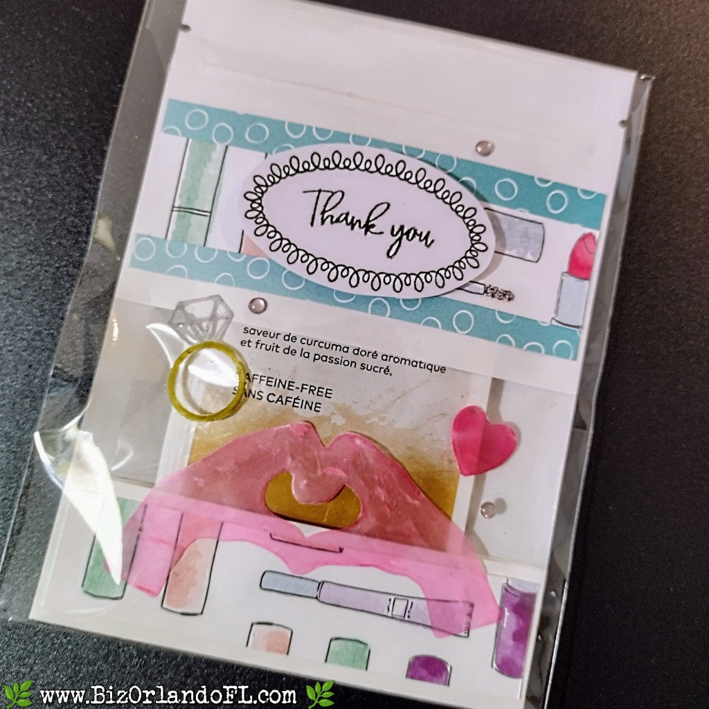 TREAT BAGS: Valentine's Day -- Thank You Handcrafted Treat Bag by Kathryn McHenry