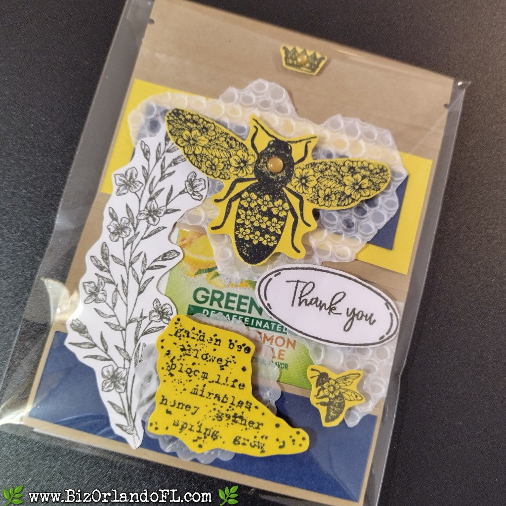 TREAT BAGS: Queen Bee -- Thank You Handcrafted Treat Bag by Kathryn McHenry
