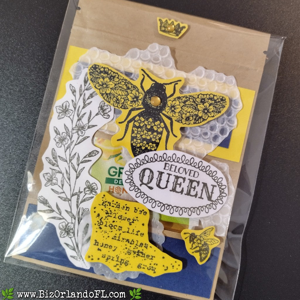 TREAT BAGS: Queen Bee -- Beloved Queen Handcrafted Treat Bag by Kathryn McHenry