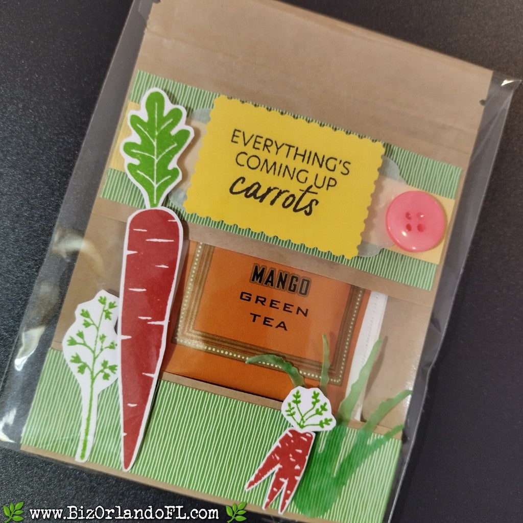 TREAT BAGS: Spring -- Everything's Coming Up Carrots Handcrafted Treat Bag by Kathryn McHenry