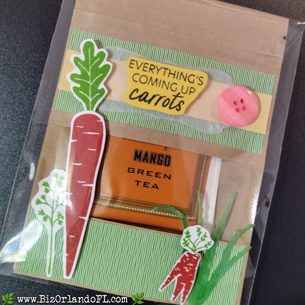 TREAT BAGS: Spring -- Everything's Coming Up Carrots Handcrafted Treat Bag by Kathryn McHenry