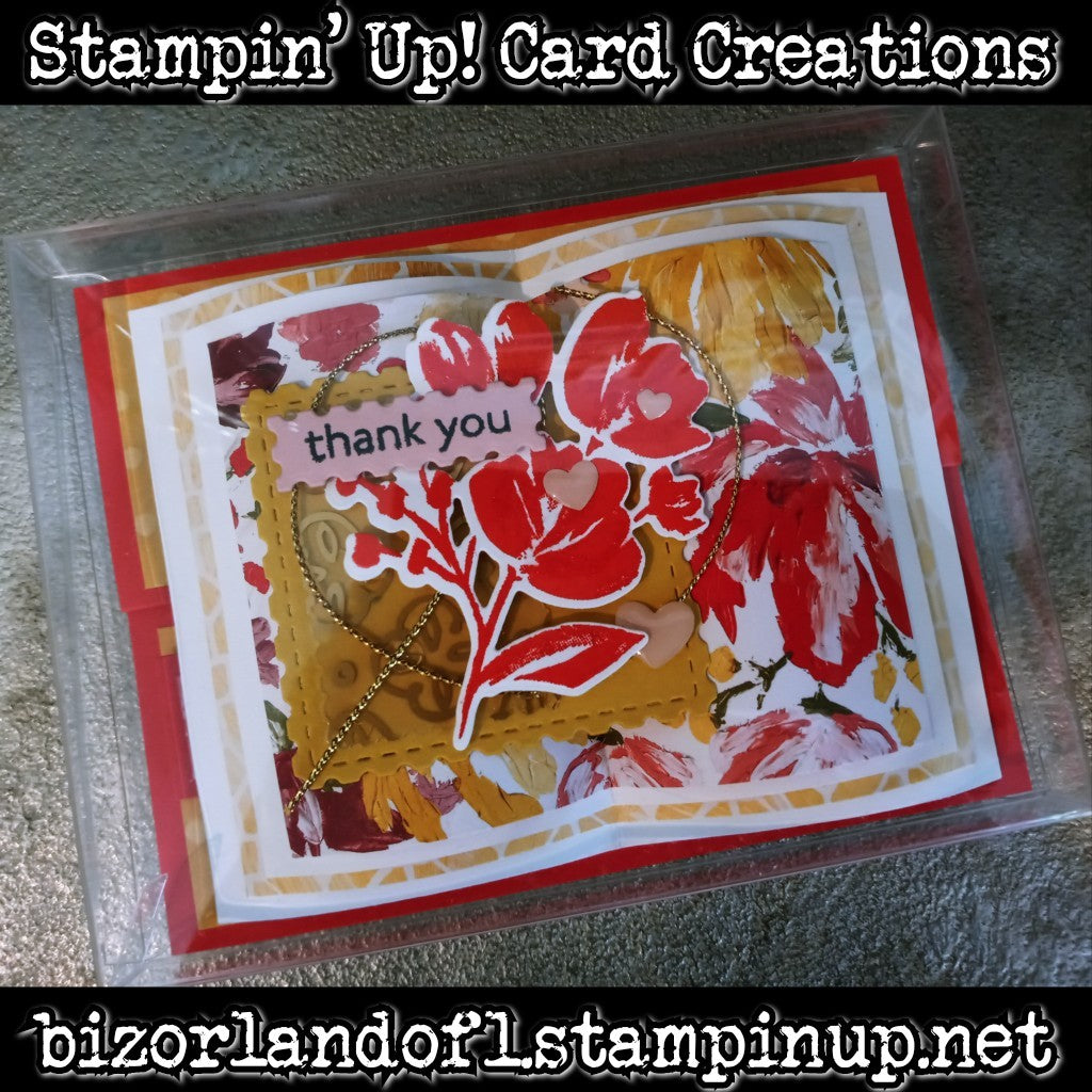 THANK YOU: Handcrafted 3D Book Card by Kathryn McHenry
