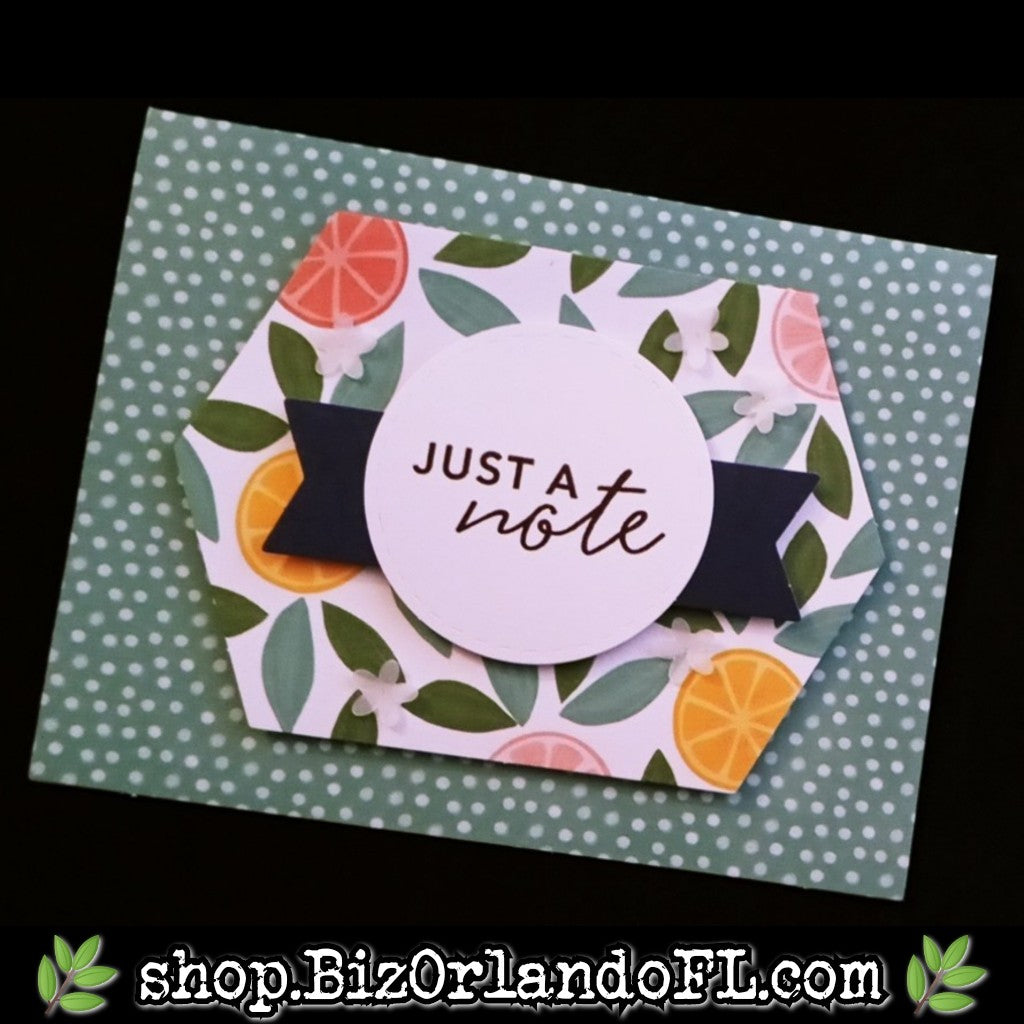 ALL OCCASION: Just A Note Handcrafted Greeting Card by Kathryn McHenry