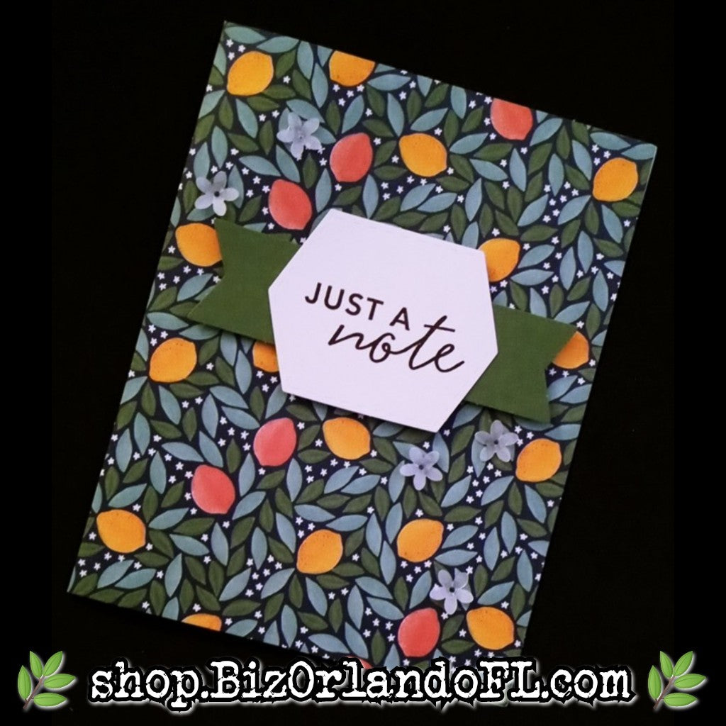 ALL OCCASION: Just A Note Handcrafted Greeting Card by Kathryn McHenry