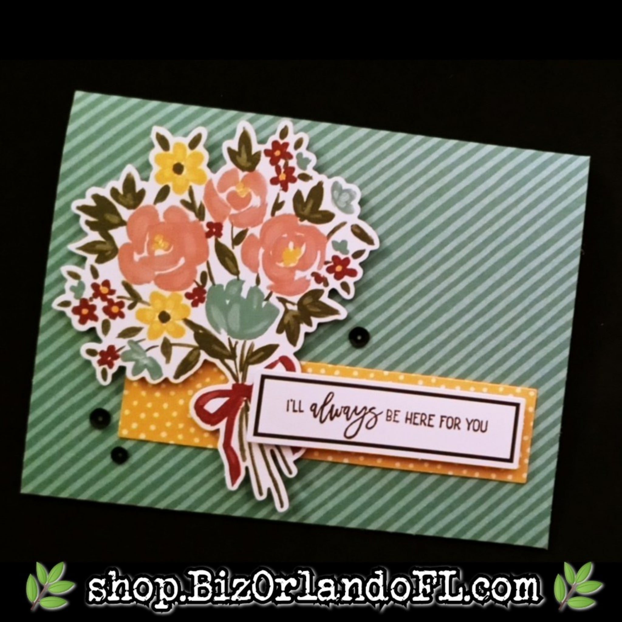 ENCOURAGEMENT: I'll Always Be Here For You Handcrafted Greeting Card by Kathryn McHenry