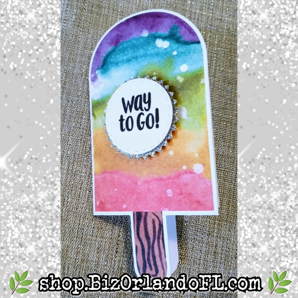 CONGRATS: Handcrafted Greeting Card by Kathryn McHenry