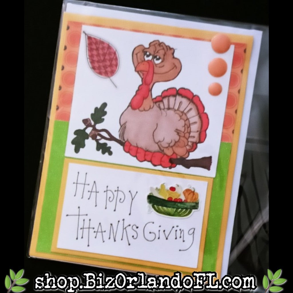 THANKSGIVING: Handmade Greeting Card by Local Artisan