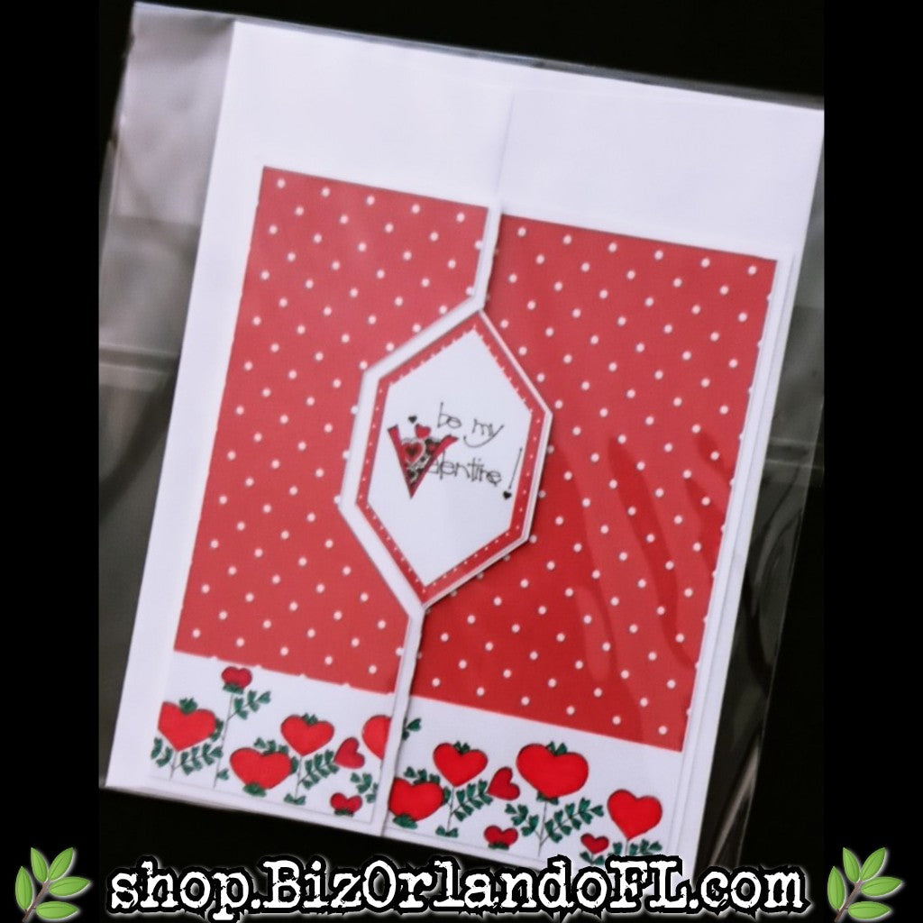 VALENTINE'S DAY: Handmade Greeting Card by Local Artisan