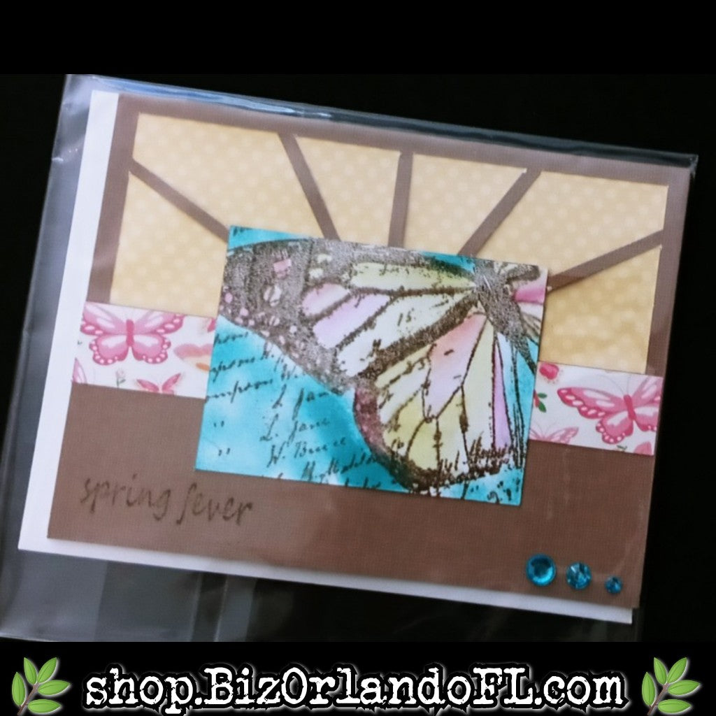 ALL OCCASION: Spring Fever Handmade Greeting Card by Local Artisan