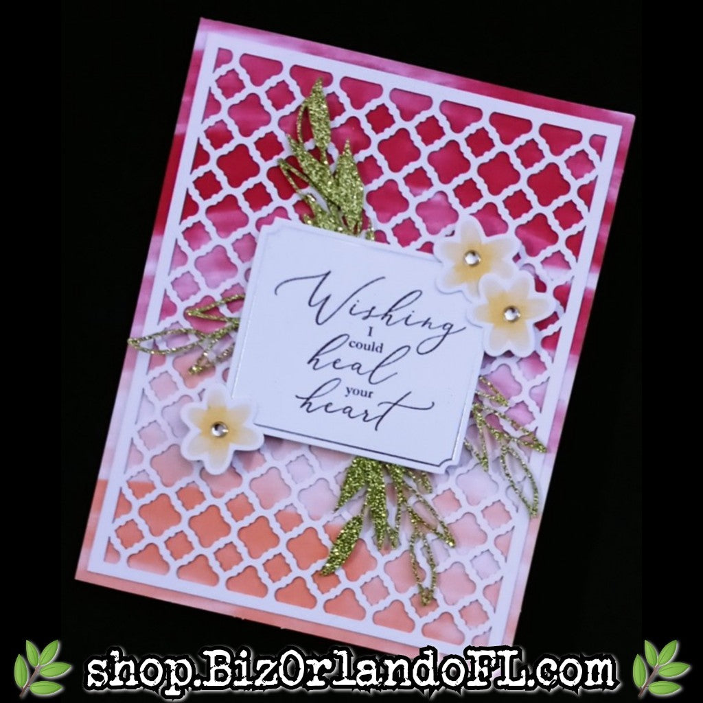 SYMPATHY: Wishing I Could Heal Your Heart Handmade Greeting Card by Kathryn McHenry
