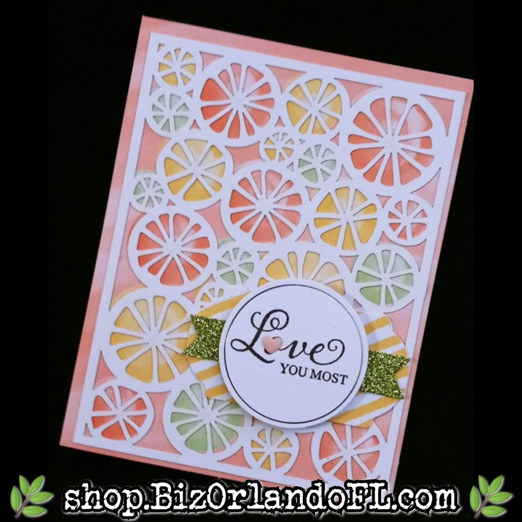 LOVE / ROMANCE: Love You Most Handmade Greeting Card by Kathryn McHenry